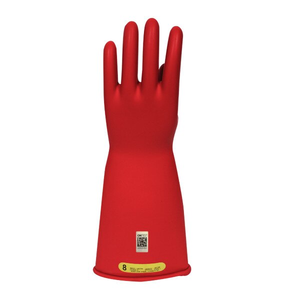 Enespro Class 2 Rubber Voltage 14-inch Gloves in Red